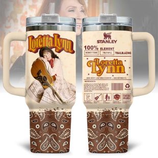 Loretta Lynn Music Tumbler 40Oz Handle For Fan