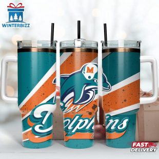 Miami Dolphins Team Tumbler 40Oz With Handle