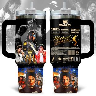 Michael Jackson Music Tumbler 40Oz Handle For Fan
