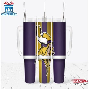 Minnesota Vikings Football Tumbler 40Oz With Handle