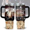 Morgan Wallen Music Pattern Tumbler 40Oz Handle For Fan