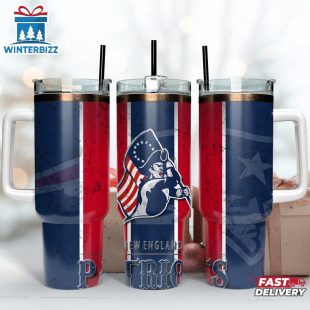 New England Patriots Tumbler 40Oz With Handle
