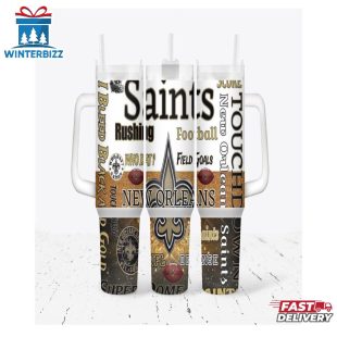 New Orleans Saints Football Tumbler 40Oz With Handle