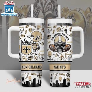 New Orleans Saints NFL Tumbler 40Oz Handle Gift For Fans