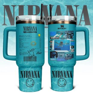 Nirvana Band Music Tumbler 40Oz Handle For Fan