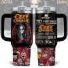 Ozzy Osbourne Music Pattern Tumbler 40Oz Handle For Fan