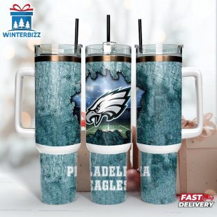 Philadelphia Eagles Logo Team Tumbler 40Oz With Handle