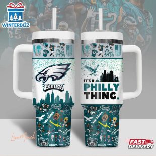 Philadelphia Eagles NFL Team Tumbler 40Oz Handle Gift For Fans