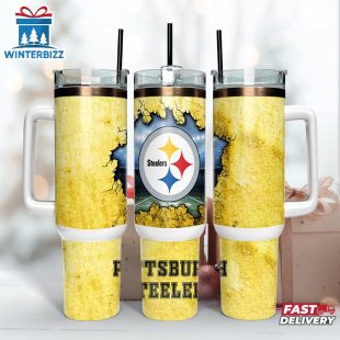 Pittsburgh Steelers Logo Team Tumbler 40Oz With Handle