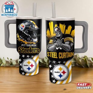 Pittsburgh Steelers Mascot Nfl Tumbler 40Oz With Handle