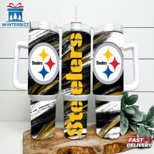 Pittsburgh Steelers Tumbler 40Oz With Handle