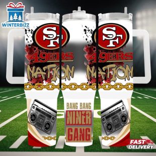 San Francisco 49Ers Tumbler 40Oz With Handle