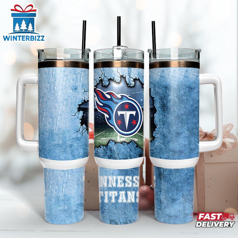 Tennessee Titans Logo Team Tumbler 40Oz With Handle Tennessee Titans Logo Team Tumbler 40Oz With Handle