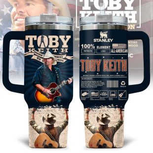 Toby Keith Music Tumbler 40Oz Handle For Fan