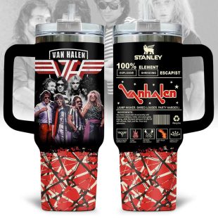Van Halen Music Tumbler 40Oz Handle For Fan