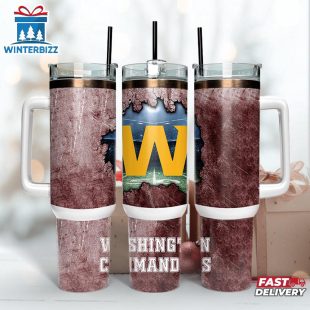 Washington Commanders Logo Team Tumbler 40Oz With Handle