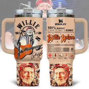 Willie Nelson Music Tumbler 40Oz Handle For Fan