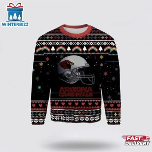 Arizona Cardinals Helmets Ugly Christmas Sweater