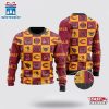 Arizona Cardinals Logo Checkered Flannel Ugly Christmas Sweater