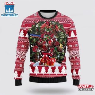 Arizona Cardinals Tree Ugly Christmas Sweater