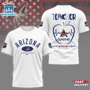 Arizona Coyotes NHL Teacher Appreciation Day All Over Print T-Shirt