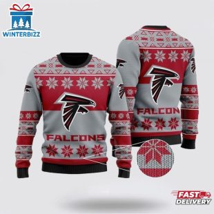 Atlanta Falcons Logo Ugly Christmas Sweater