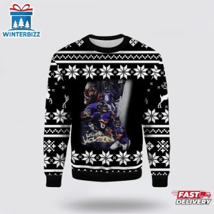 Baltimore Ravens Lamar Jackson Ugly Christmas Sweater