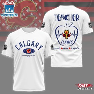 Calgary Flames NHL Teacher Appreciation Day All Over Print T-Shirt