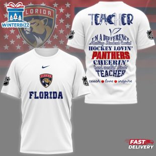 Florida Panthers NHL Teacher Pride All Over Print T-Shirt