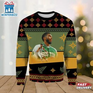 Jayson Tatum Boston Celtics Merry Christmas Ugly Sweater