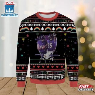 J.K Dobbins And Gus Edwads Ugly Christmas Sweater