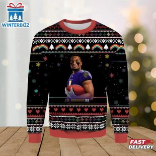 J.K. Dobbins RB Baltimore Ravens Ugly Sweater