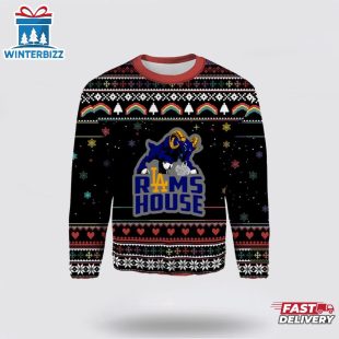 L.A. Rams House Ugly Logo Ugly Christmas Sweater