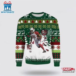 Larry Fitzgerald for Arizona Cardinals Ugly Christmas Sweater