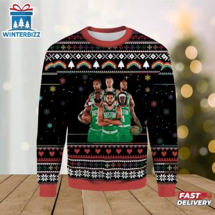 Lets Go Celtics Ugly Christmas Sweater