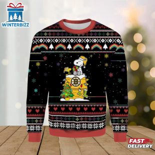 Linus Ullmark Boston Bruins Ugly Christmas Sweater