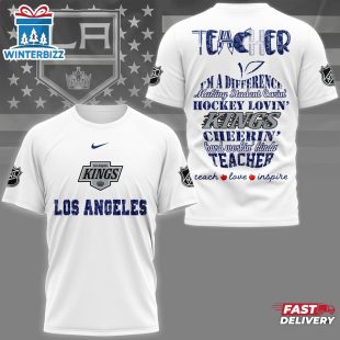 Los Angeles Kings NHL Teacher Pride All Over Print T-Shirt