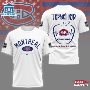 Montreal Canadiens NHL Teacher Appreciation Day All Over Print T-Shirt