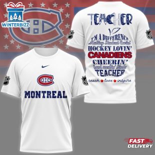 Montreal Canadiens NHL Teacher Pride All Over Print T-Shirt