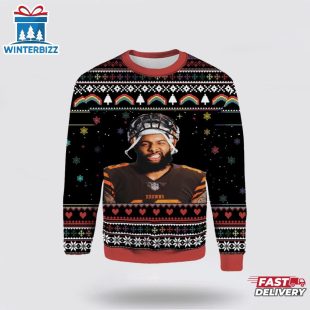 NFL Browns Beckham JR Ugly Christmas Sweater
