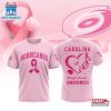 NHL Carolina Hurricanes Pink Breast Cancer Awareness 3D T-Shirt For Fans