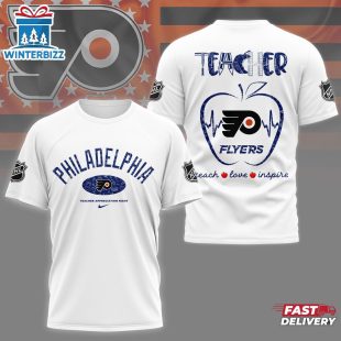 Philadelphia Flyers NHL Teacher Appreciation Day All Over Print T-Shirt