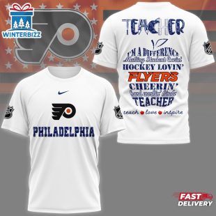 Philadelphia Flyers NHL Teacher Pride All Over Print T-Shirt