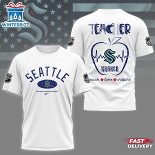 Seattle Kraken NHL Teacher Appreciation Day All Over Print T-Shirt