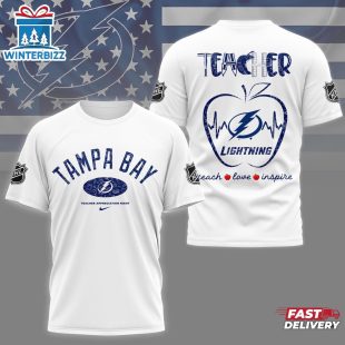 Tampa Bay Lightning NHL Teacher Appreciation Day All Over Print T-Shirt