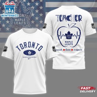 Toronto Maple Leafs NHL Teacher Appreciation Day All Over Print T-Shirt