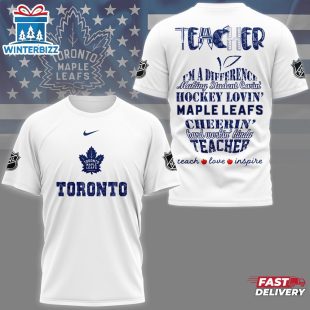 Toronto Maple Leafs NHL Teacher Pride All Over Print T-Shirt