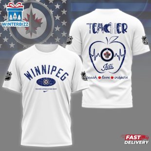 Winnipeg Jets NHL Teacher Appreciation Day All Over Print T-Shirt