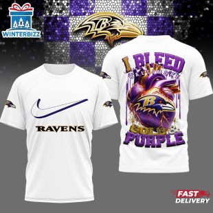 Baltimore Ravens NFL I Bleed 3D Shirt For Fans
