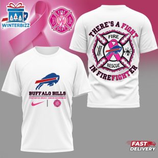 Buffalo Bills NFL Firefighter Fight Breast Cancer 3D Shirt For Fans